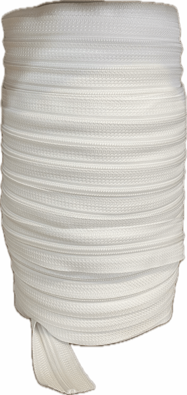 FERMETURE ECLAIRE YKK SPIRALE BLANC 5MM ROULEAU DE 50M – Image 3