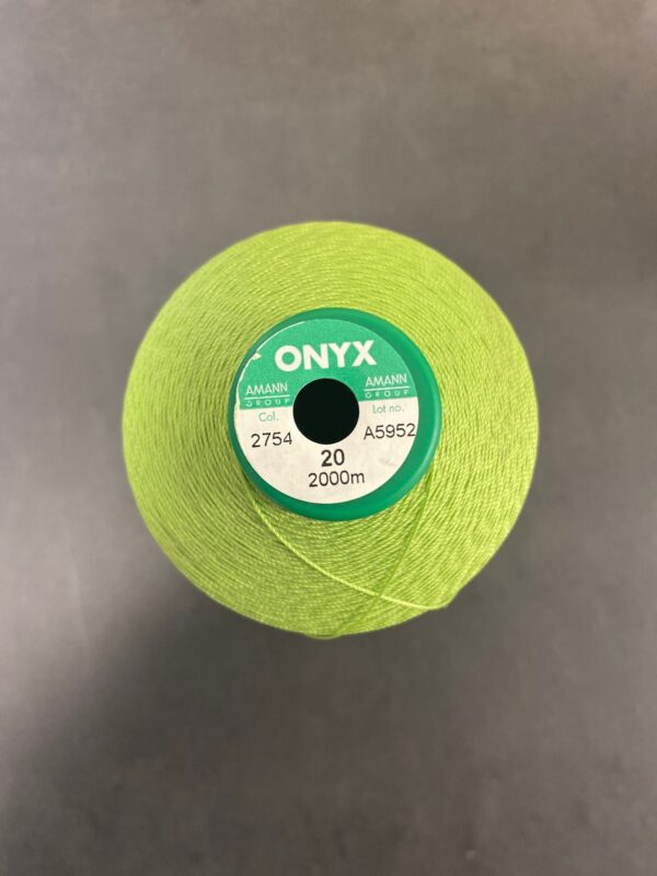 FIL A COUDRE ONYX 20 CONE 2000 ML VERT ANIS – Image 3