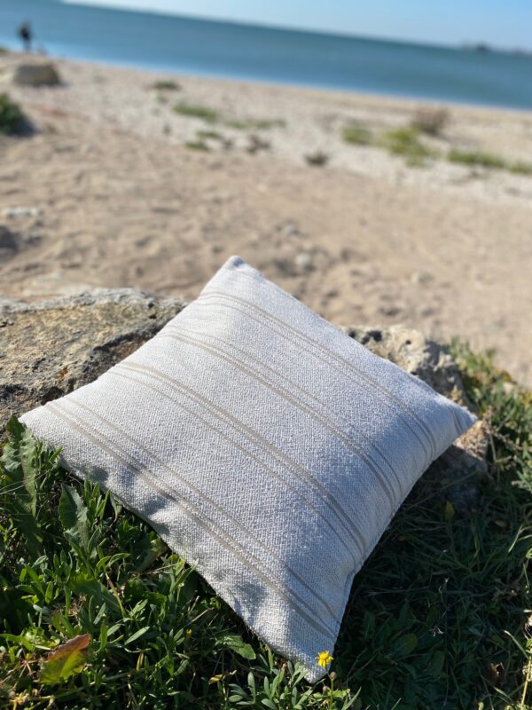 Coussin SIGNATURE outdoor indoor 50x50 SUNBRELLA HARVEST KAOLIN
