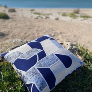 Coussin SIGNATURE outdoor indoor 50x50 SUNBRELLA TERRITORY LAZULI