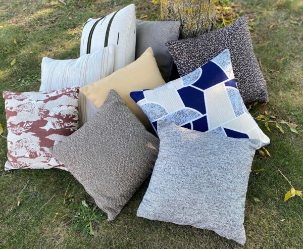 Coussin SIGNATURE outdoor indoor 50x50 SUNBRELLA TERRITORY LAZULI – Image 3