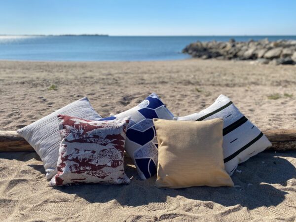 Coussin SIGNATURE outdoor indoor 50x50 SUNBRELLA TERRITORY LAZULI – Image 2